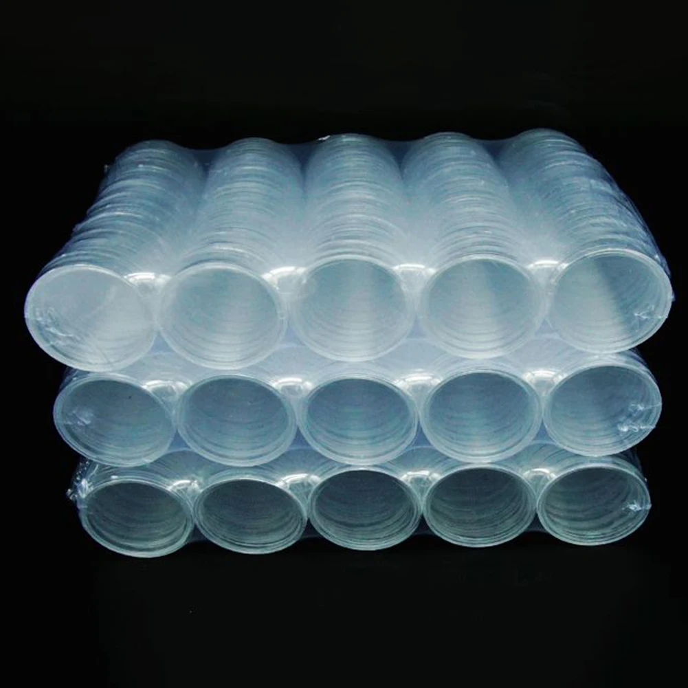 27mm Inner Diameter Plastic Capsules for Secure Coin Handling and Long-Term Organization - Offered in 10 and 25 Quantity Sets