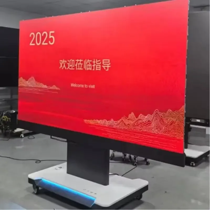 All-in-one LED Display Screen, Freely Adjustable Height, Integrated Design for Indoor Office and Commercial Display