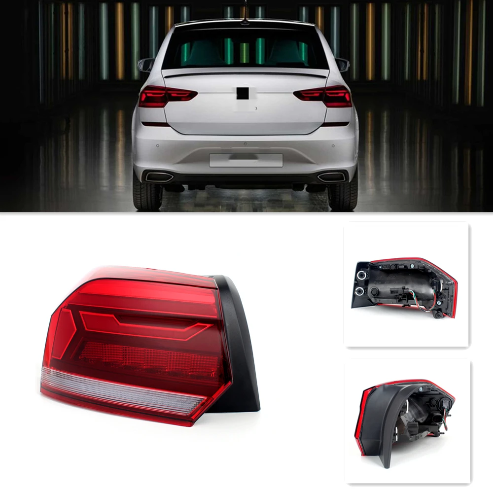 

Left Out Side Rear Light Tail Lamp With Bulbs 6N5945095 For VW Polo Sedan 2020 2021 2022