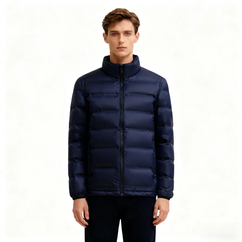 

2025 Winter New Lightweight Down Jacket for Men, Liner for Outdoor Jackets, White Duck Down, Couple Stand Collar Jacket