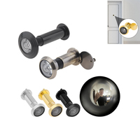 220° Door Peephole Viewer Surveillance Hole HD glass lens Wide Angle Peephole Security Hidden Door Adjustable Glass Lens