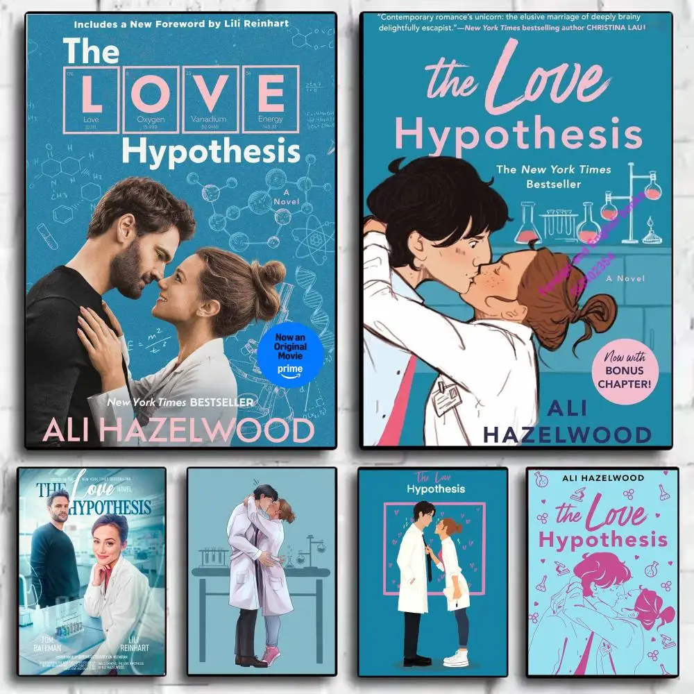 Novel Adaptation T-The Love Hypothesis Poster Wall Art Print Poster for Bedroom Living Room Home Decor Gift Artwork