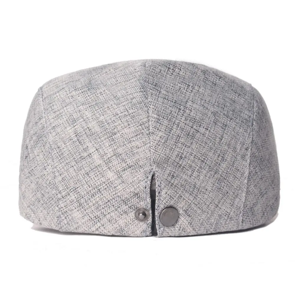 Cabbie Hat Vintage Men's Beret Cotton Casual Flat Cap Driving Solid Color Golf Hats Outdoor