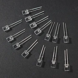 Kit de diode électroluminescente LED carrée, diode électroluminescente, blanc, jaune, rouge, vert, bleu, transparent, matériel électronique, bricolage, 2x5x7, 100, lot de 257 pièces