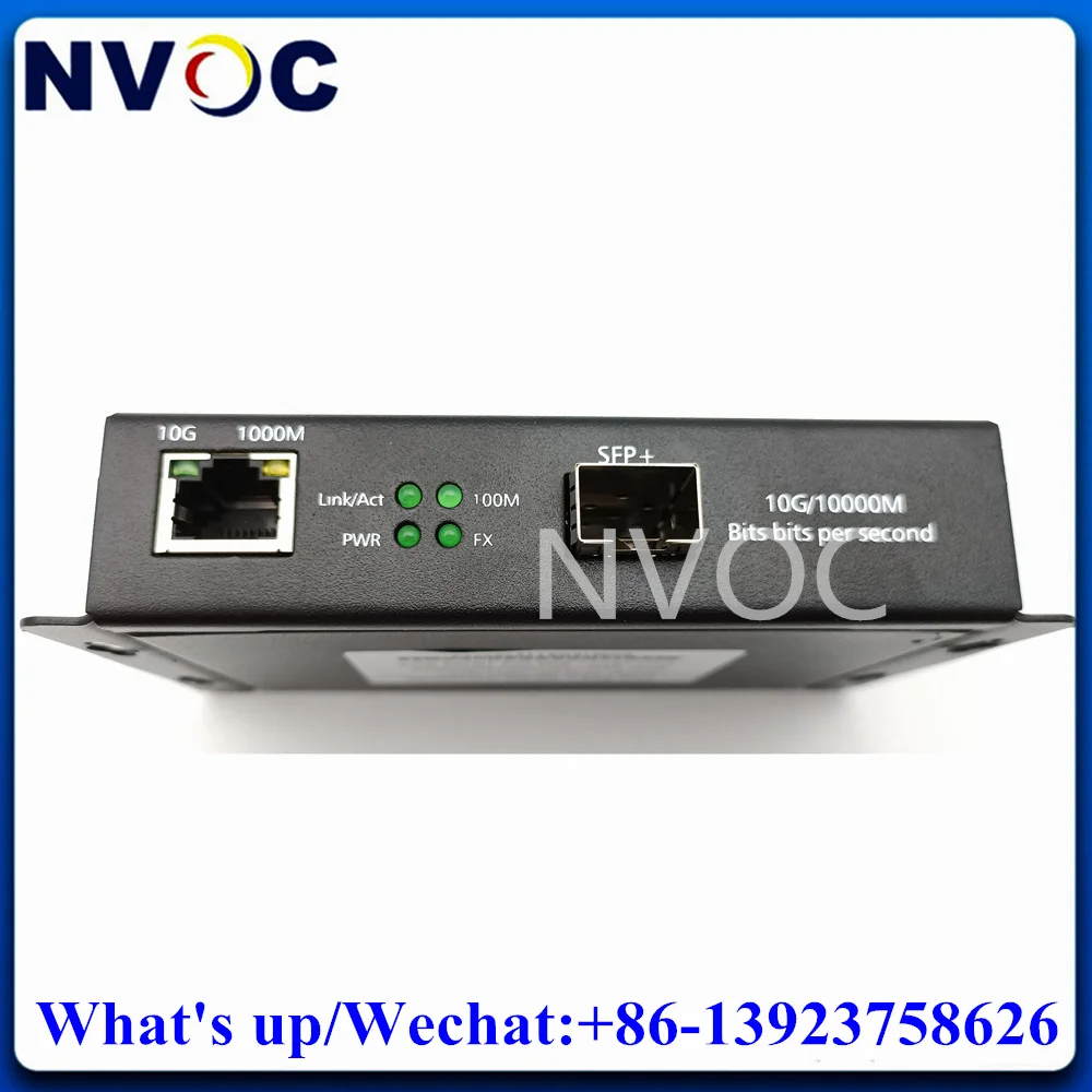 

10G SFP Fiber to UTP Optical Media Converter,1.25G/2.5G/10G Copper to Base-X 1310nm SFP+ Ethernet Equipment Transceiver