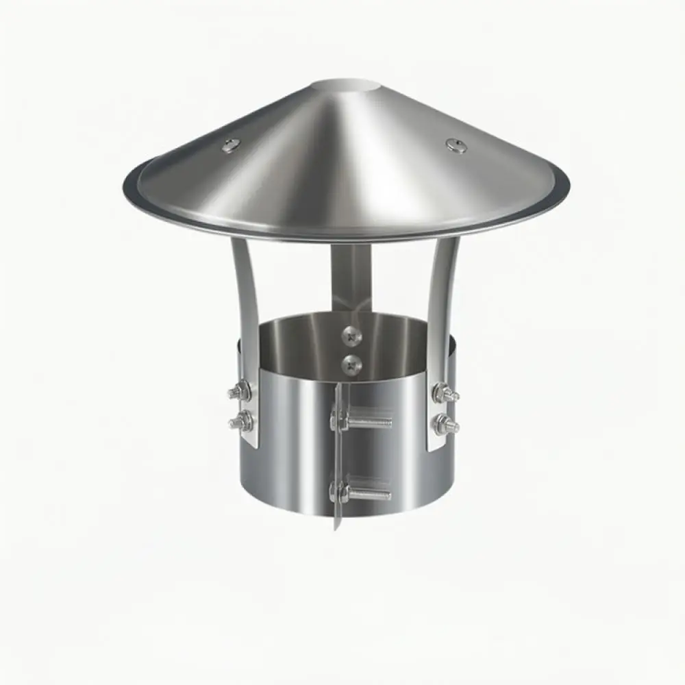 Outdoor Stainless Steel Flue Cap Rainproof Vent Cover Protect Chimney From Debris For Stove Fireplace Exhaust Pipes