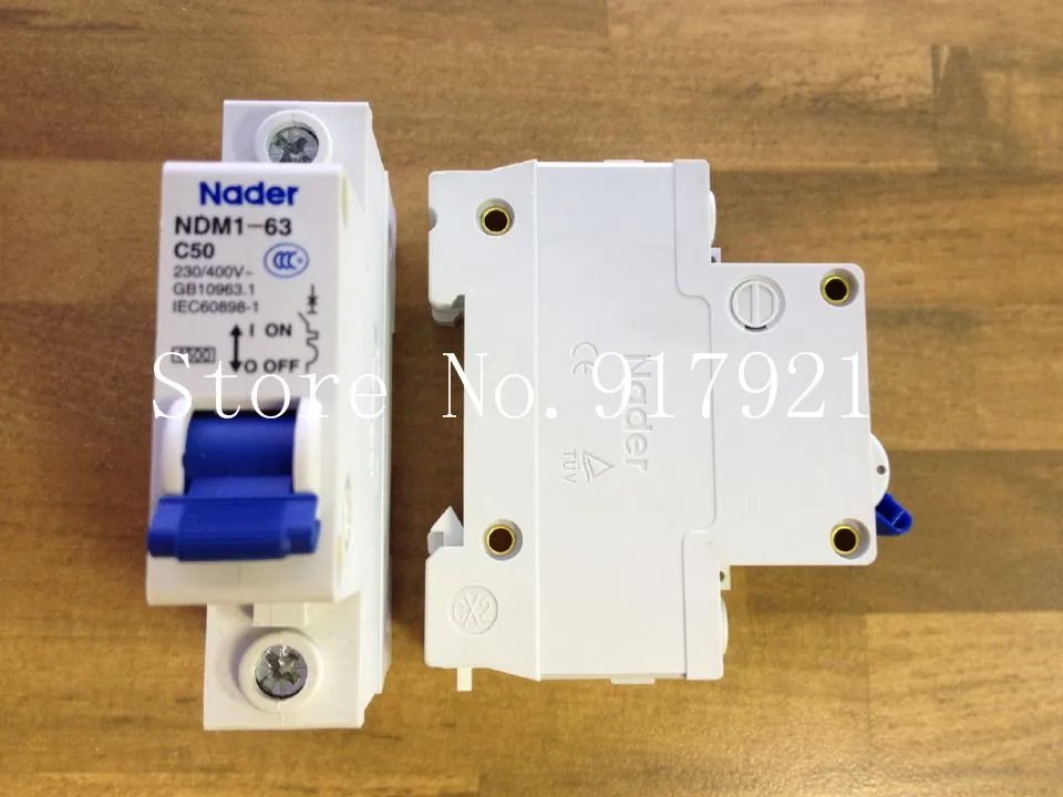 [ZOB] The letter NDM1-63 Nader genuine new C50 mini circuit breaker 1P50A air switch  --12pcs/lot