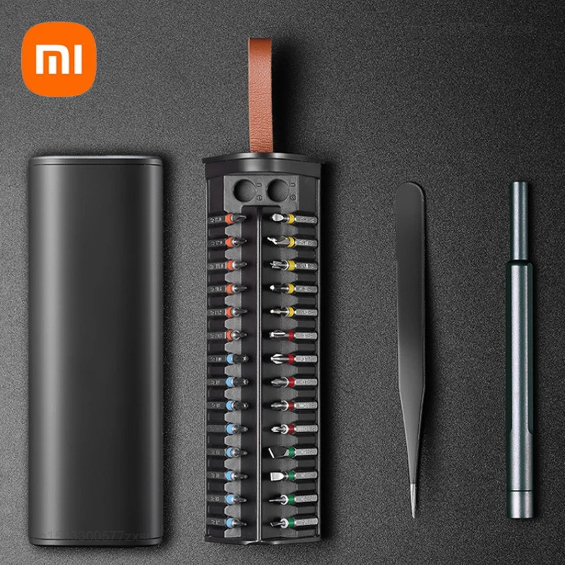 Chave de Fenda Alumínio e s2 Liga de Aço Magnético Bit Household Precision Glass Assista Screw Driver Grupo Ferramenta Manual Novo Xiaomi30 in