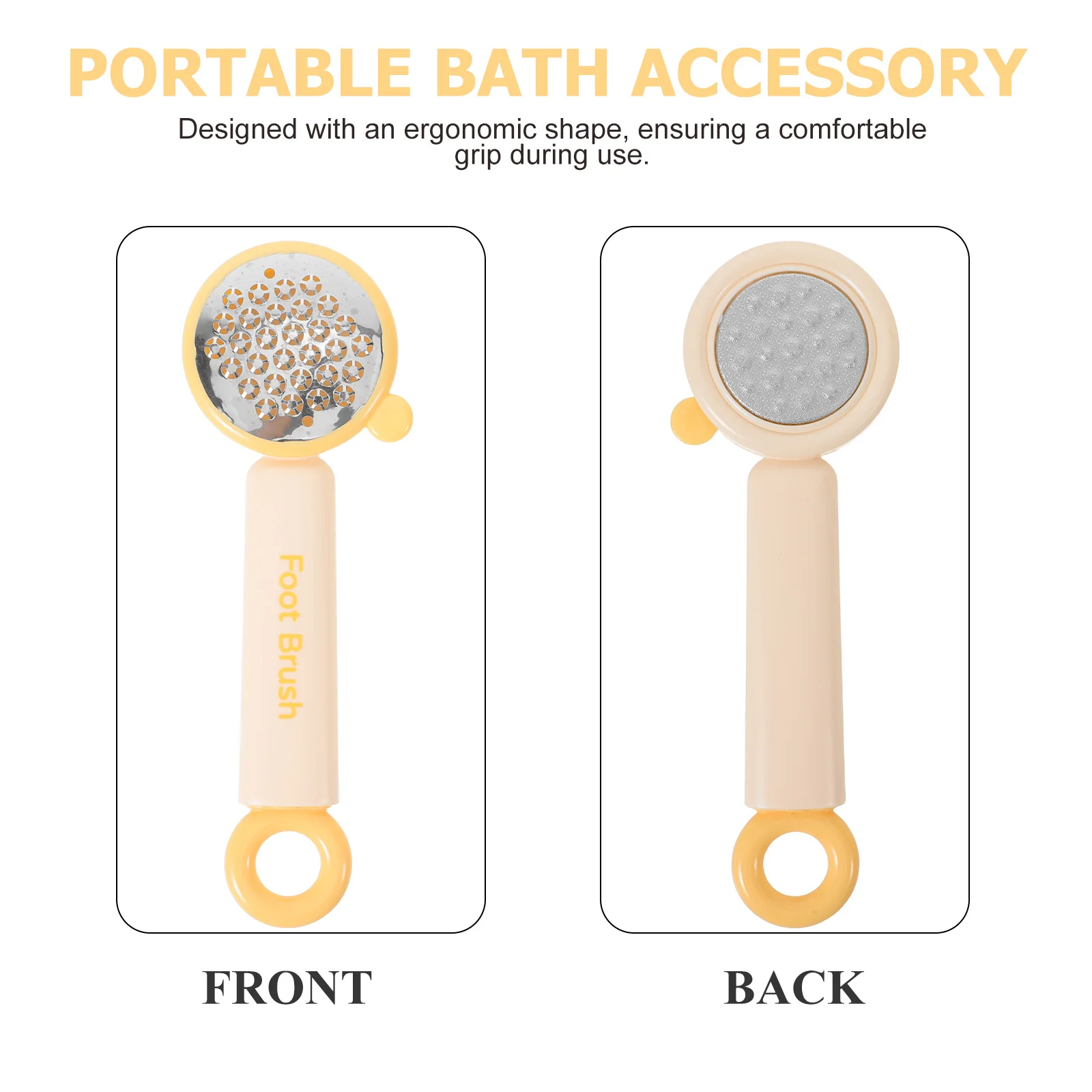 2 قطعة ملفات القدم مزيل الكالس الفولاذ المقاوم للصدأ قدم الغسيل باديكير أداة لإزالة الجلد الميت العناية بالقدم ملحق دش