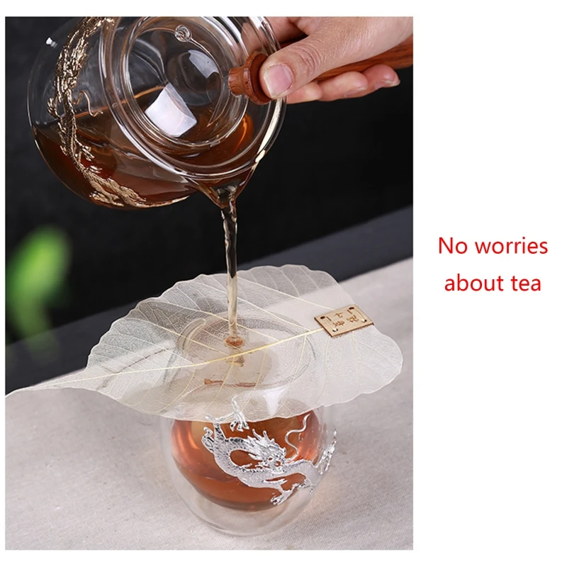 Natural Bodhi Leaf Tea Filter, Thin Tea Strainer, Teaware Tea Leak