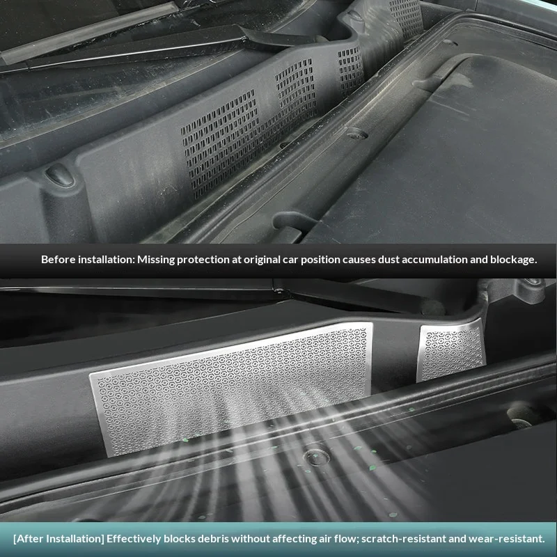For Changan DEEPAL S7 S07 2023 Car Front Engine Compartment Intake Protective Cover Anti Blocking and Insect Proof Net Accessory