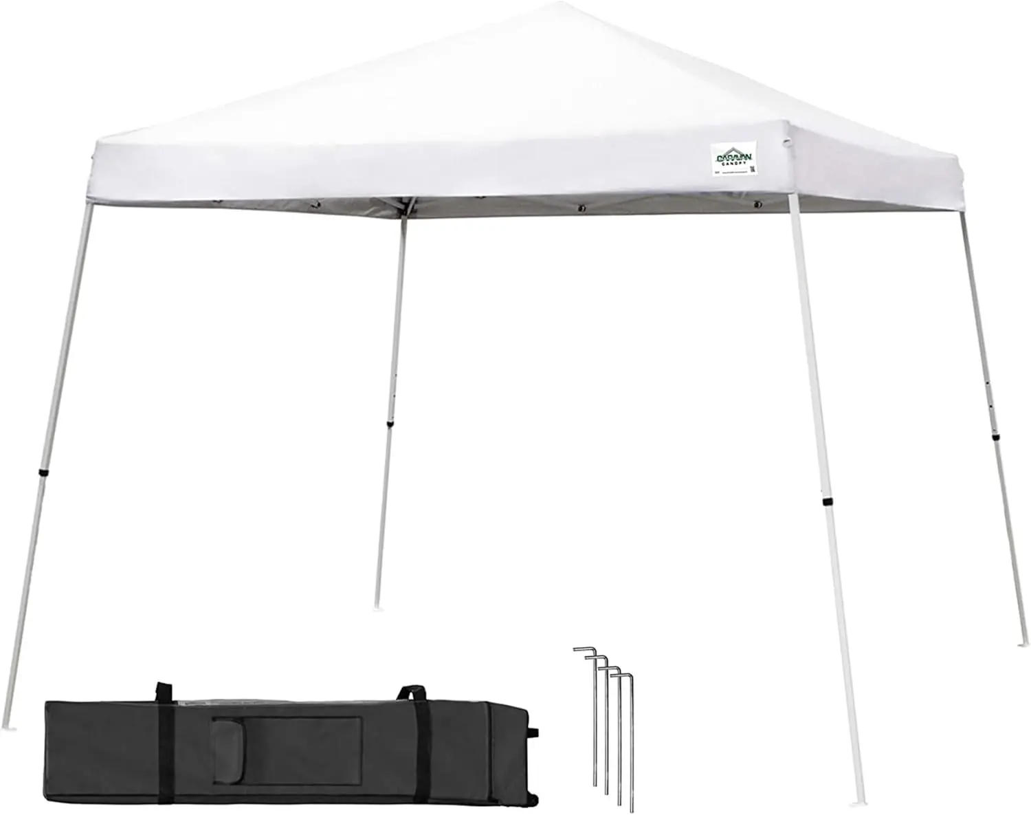 

Canopy V Series 12 by 12 Foot Outdoor Shade Instant Canopy Kit with Steel Frame and 150D Polyester Canopy Top, 3 Leg Height S