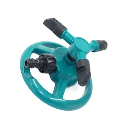 360 Degree Rotation Automatic Rotating Sprinkler for Garden Lawn Water Round Base Plastic Garden Irrigation Tool