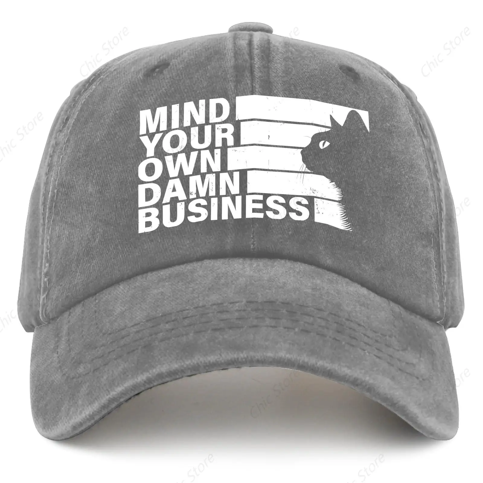 

Harris Waltz Walz 2024 Mind Your Own Damn Business Cat Lady Baseball Cap for Men Women Trucker Hat Unisex Headwear Ball Caps