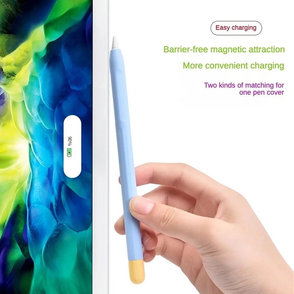 Candy Color Soft Case For Apple iPad Pencil 2 Gen Silicone Cover For Apple Pencil 2 Cap Nib Touch Pen Stylus Protector Cover