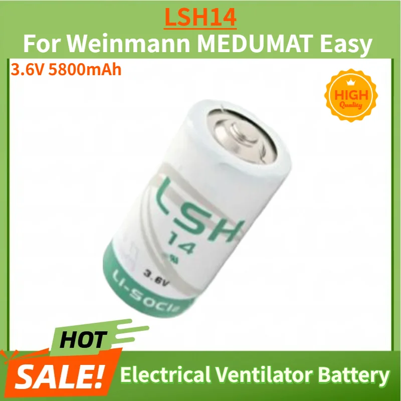 High Quality Battery For Weinmann MEDUMAT Easy LSH14 Electrical Ventilator 3.6V 5800mAh Replacement Battery
