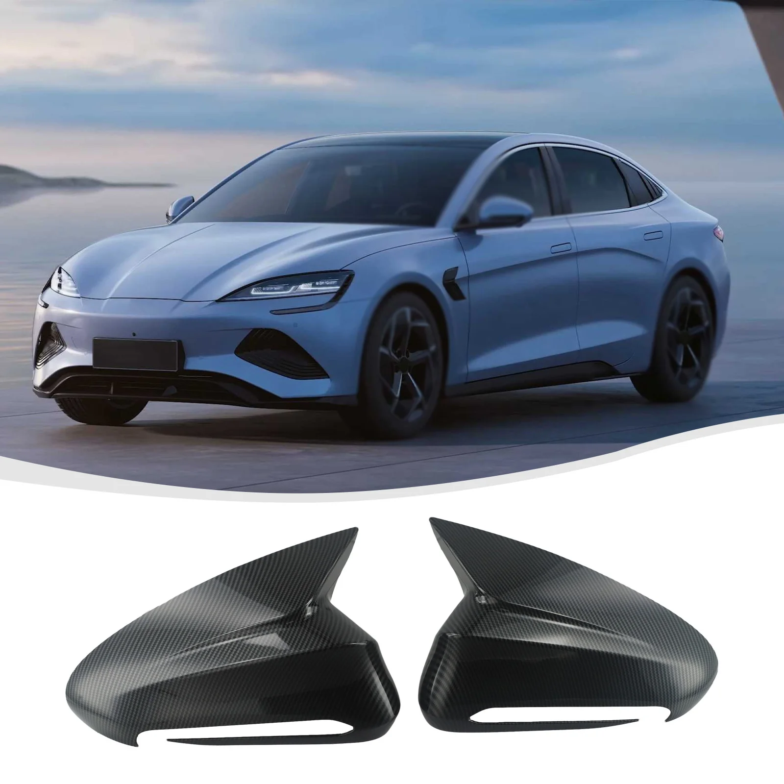 

YAFEX Pair Car Rearview Side Glass Mirror Cover Trim For BYD Seal Atto 4 2022-2024 2025 Hot Sale Brand. New And High Quality