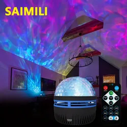 USB LED Aurora Projection Lamp Remote Control Electronic Luminescent Night Light LED Star Projector Wedding Party Decorations