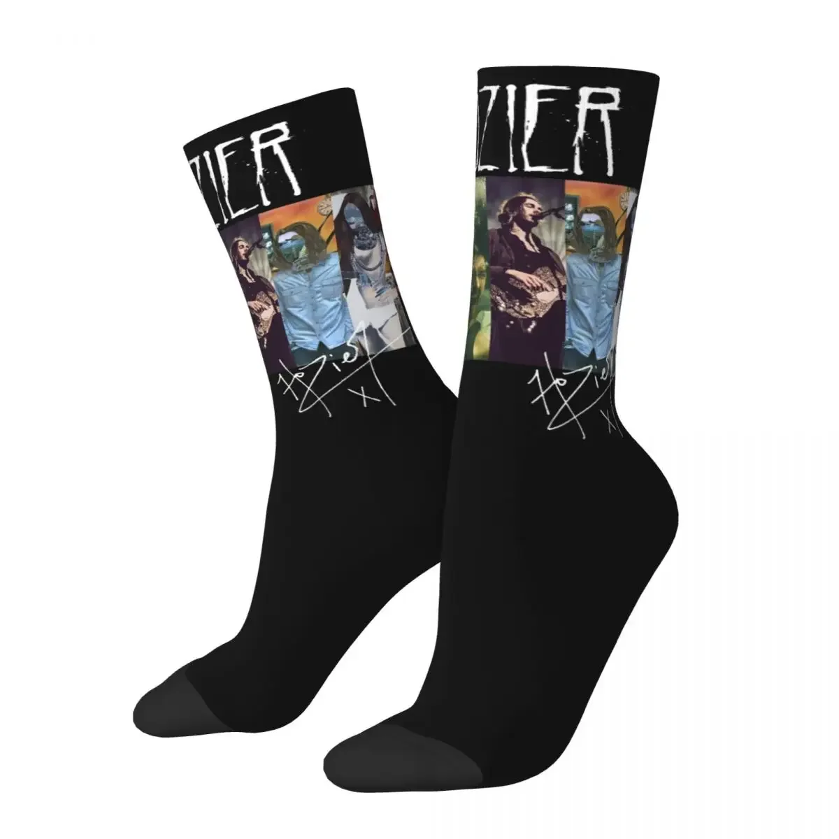 Women's Hozier Tour 2024 Socks Cute Casual Hozier Merch HP Fan Gift Socks Novelty Stuff Middle TubeSocks Birthday Present