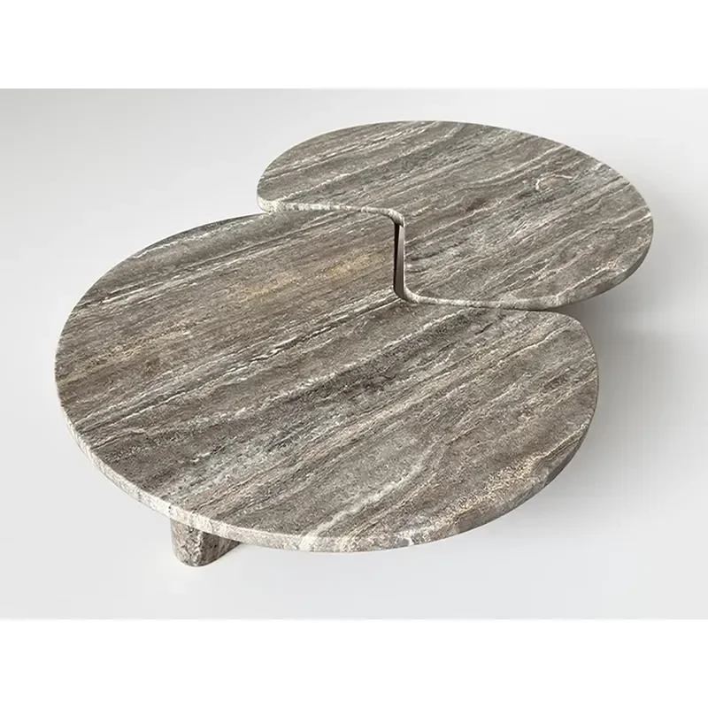for  Durable Removable Farmhouse Style Coffee Table with Marble Top and Metal Frame
