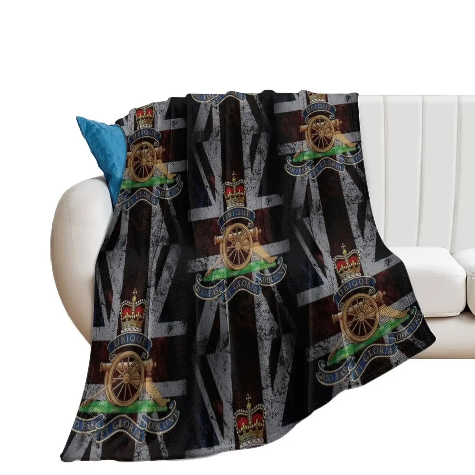 

Royal artillery Throw Blanket bed plaid Moving Blankets