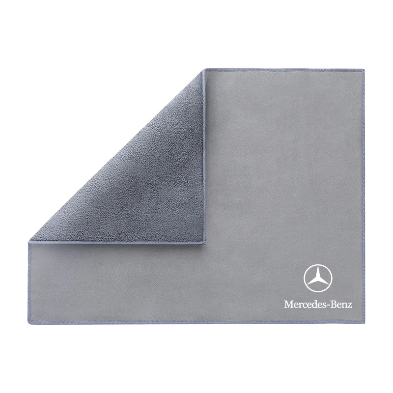 Microfiber Towel Car Wash Cleaning Drying Cloth Auto Towel Accessories For Mercedes Benz EQC GLA GLB GLC GLE GLK GLS SLC SLK SLS