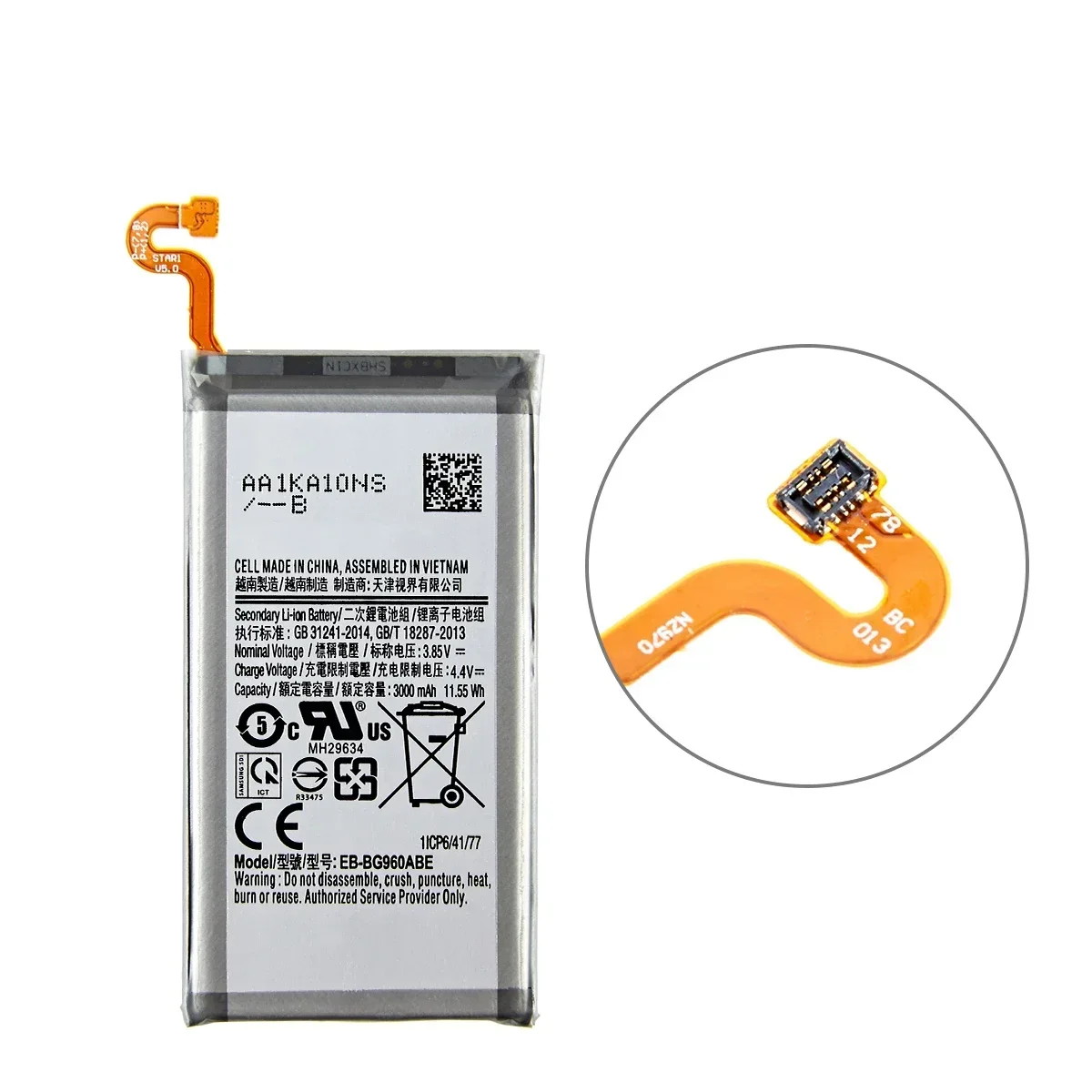 Brand New EB-BG960ABE 3000mAh Battery For Samsung Galaxy S9 G9600 SM-G960F SM-G960 G960F G960 G960U G960W +Tools