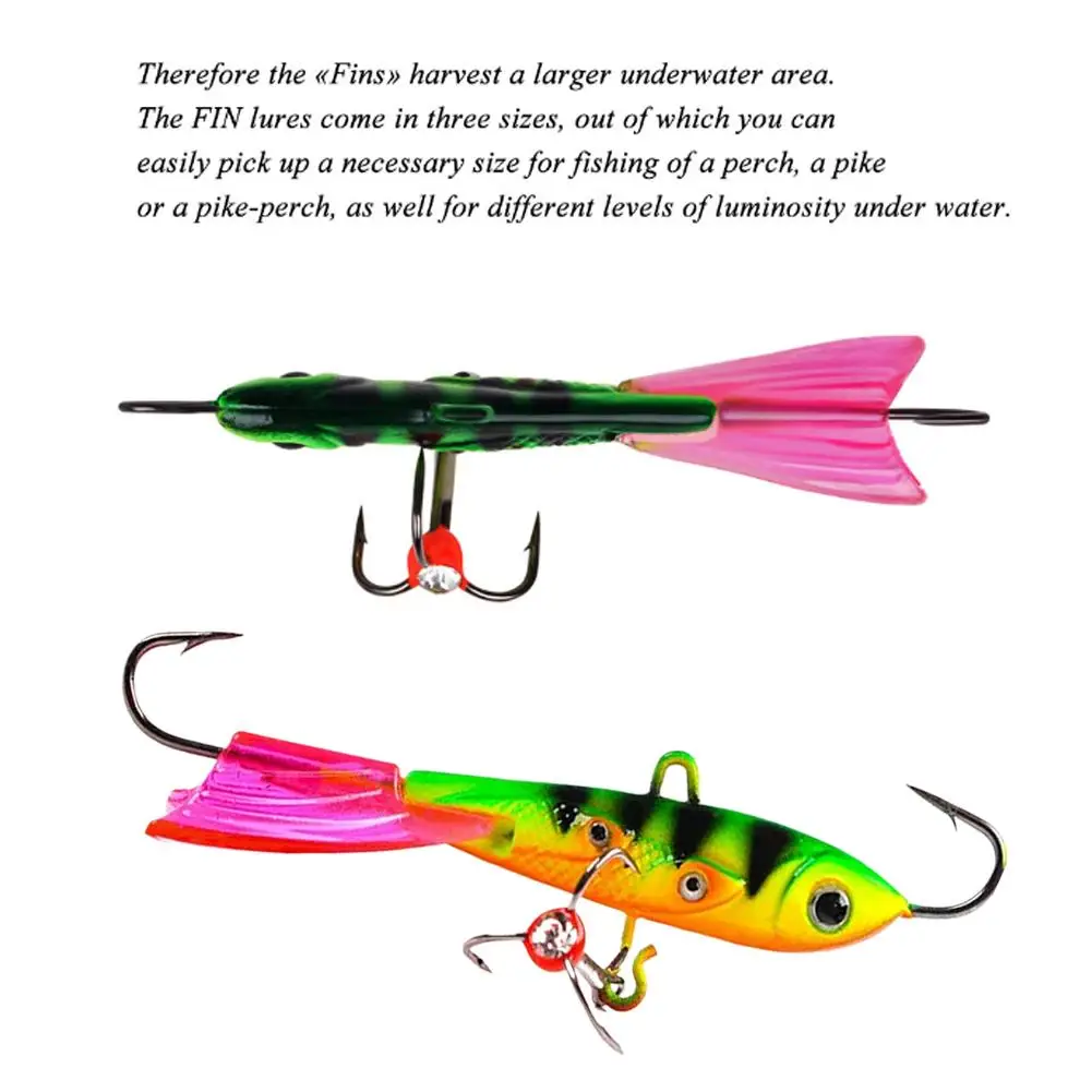 الشتاء الجليد الصيد إغراء موازن المهنية الشتاء تهزهز Wobblers الطعم لسمك السلمون المرقط باس بايك الكارب لصيد الأسماك Pesca #4