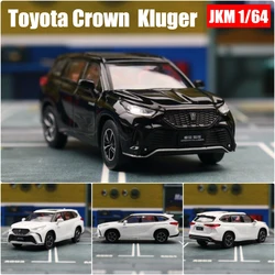 Modelo en miniatura de TOYOTA Crown Kluger, vehículo de juguete SUV Premium JKM 1/64, ruedas gratis, aleación fundida a presión, colección de regalo, 1/64