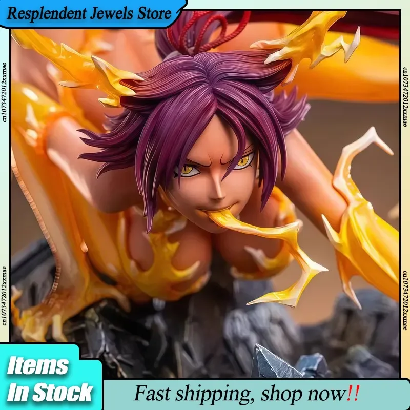 

25cm Bleach Shihouin Yoruichi Cat Girl Figure Pvc Action Figure Anime Statue Model Desktop Decoration Collection Boy Gift Toys