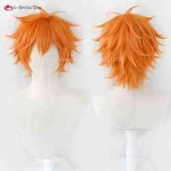 Hinata Shoyo Shoyo peruka do Cosplay 30cm krótkie pomarańczowe Anime syntetyczne włosy z lat peruka do Cosplay licealna impreza z okazji Halloween klubu siatkówki