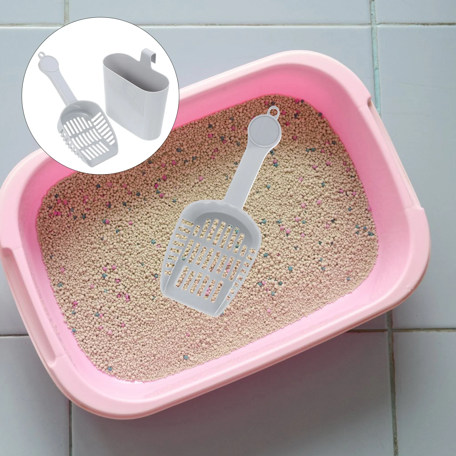 Litter Pet Scooper Catholder Filter Cleaning Shovel Poop Pooper Lifter Box Supplies Tool Tools Kitten Kit Pickers Holder Cats