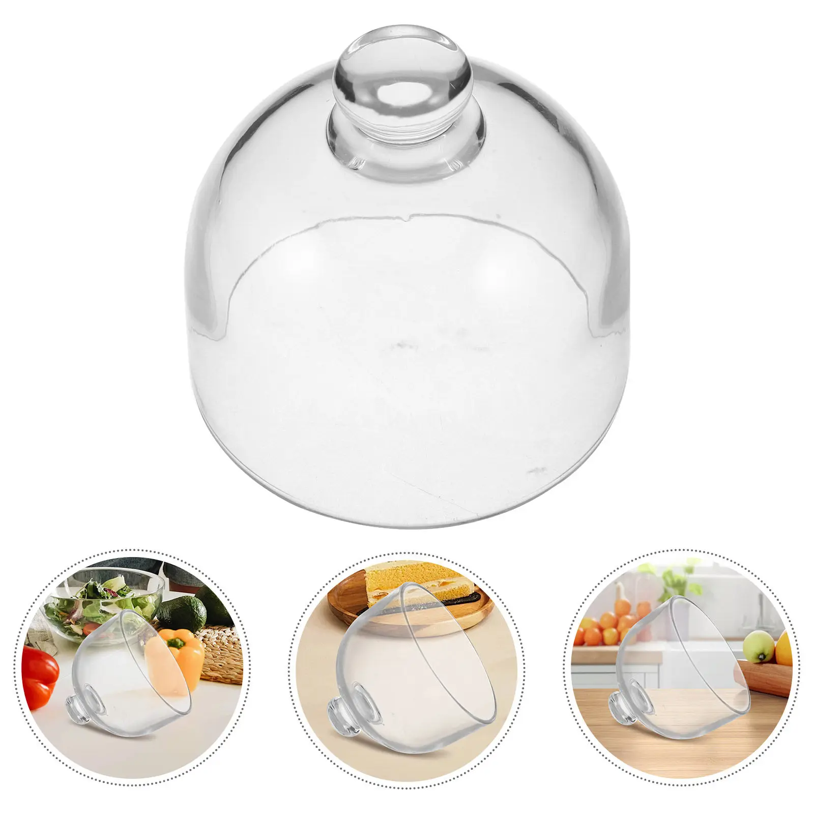 

Прозрачная стеклянная крышка-колпак для торта, круглая подставка для еды, крышка-колпак для кондитерских изделий, подставка для десертов, сервировочное блюдо