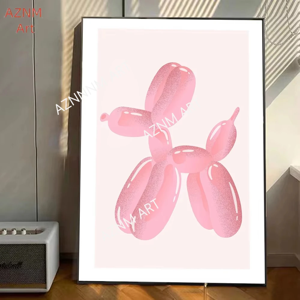 Pink Abstract Girly Heart Poster Stickers Art Wall Murals Decor Game Room Decor Gifts Kawaii HD Painting Cat Cars