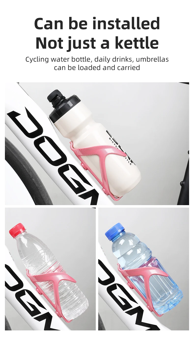 Ultraleichter, modischer Fahrrad-Flaschenhalter mit Carbon-Muster, hochelastischer Rennrad-Flaschenhalter, einzigartige MTB-Wasserflaschenhalterung – Detail 10