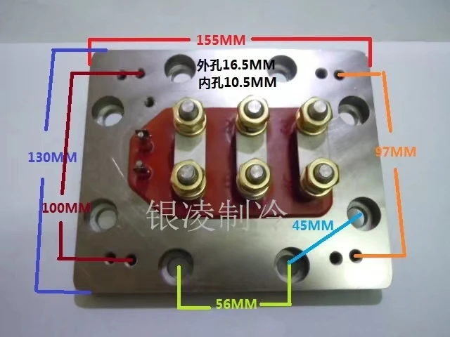 Refrigeration air-conditioning freezer semi-closed head wiring board Fujihao compressor 20-40 horsepower terminal wiring board S