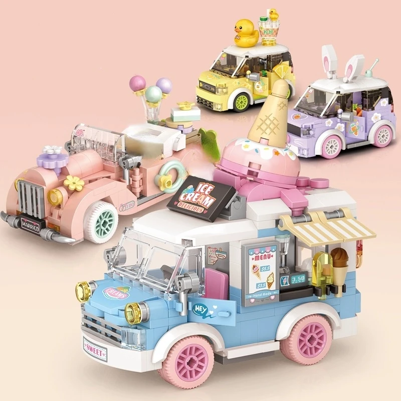 

LOZ mini Blocks Teens Building Toys DIY Bricks Cute Car Model Women Gift Home Decor 4207 4208 4209 4210