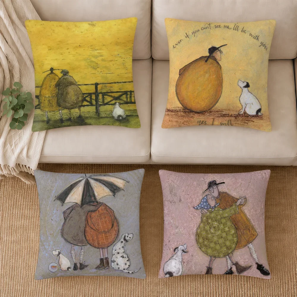 S-Sam Toft Art cushion cover Double Sided soft Pillowcase hogar Sofa Living Room Home bed Decor pillowcovers Gift