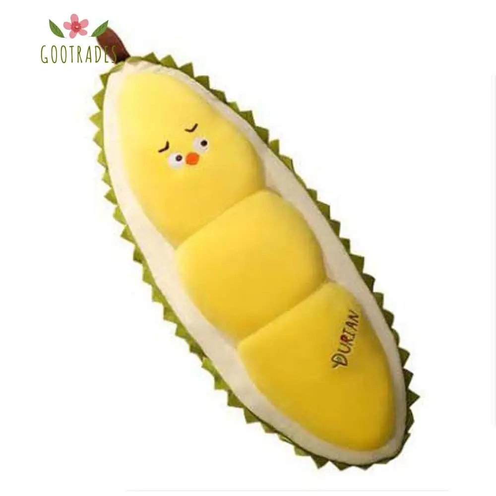 Durian Yellow Chick Kissen lustige Lebensmittel Plüsch Plüsch Pflanzen ausgestopfte Obst Puppe Plüsch Puppe Obst Plüschtiere Durian Stofftiere