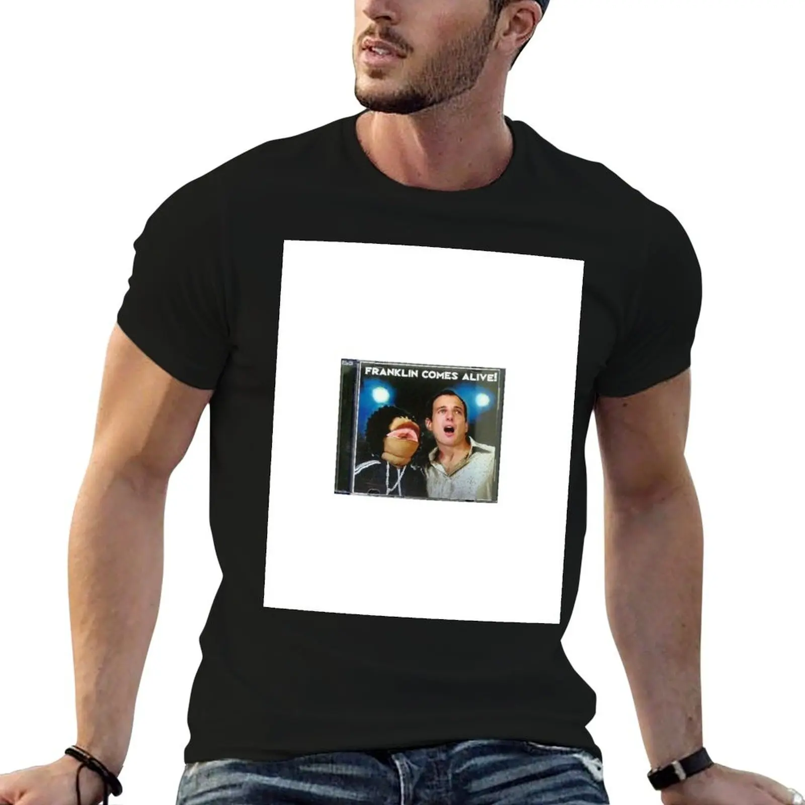 Arrested Development : Franklin revient à la vie ! T-shirt autocollant pour homme, t-shirt graphique pour homme, t-shirt de créateur pour homme