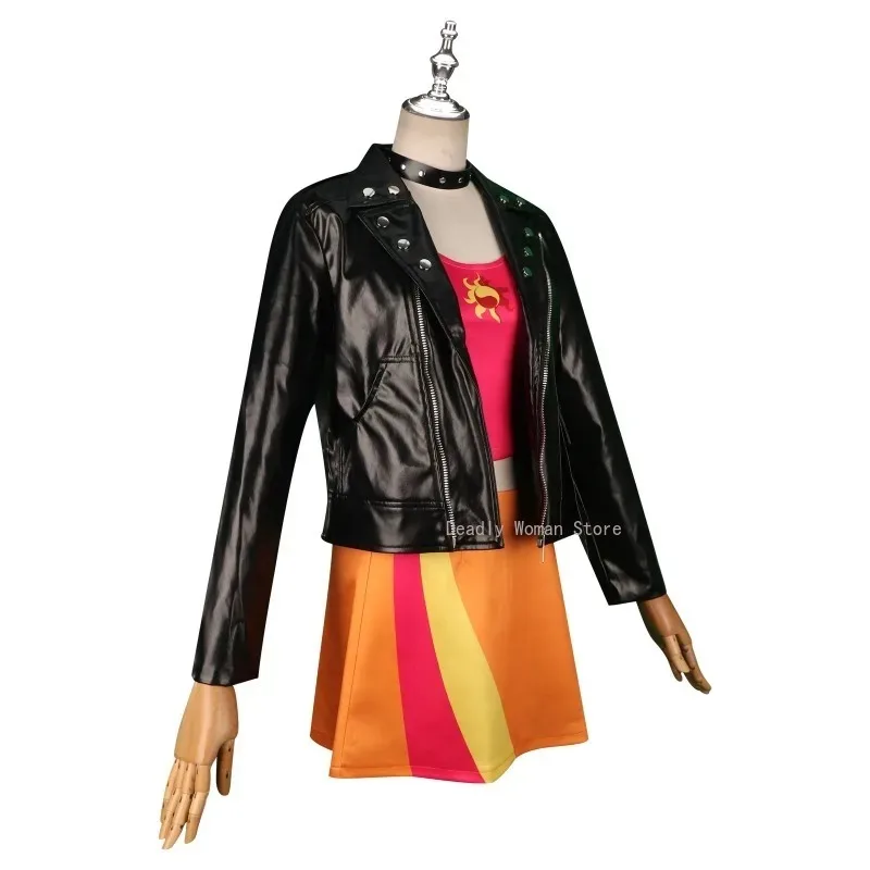 IN STOCK Anime Littlee Ponyy Cosplay Sunset Shimmer Costume Wig Lovely Princess Skirt Uniform  Halloween Party Outfit for Women view 3