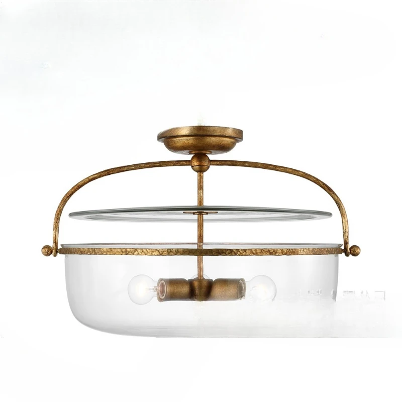 

Creative personality retro windshield American ceiling light, bedroom study cloakroom