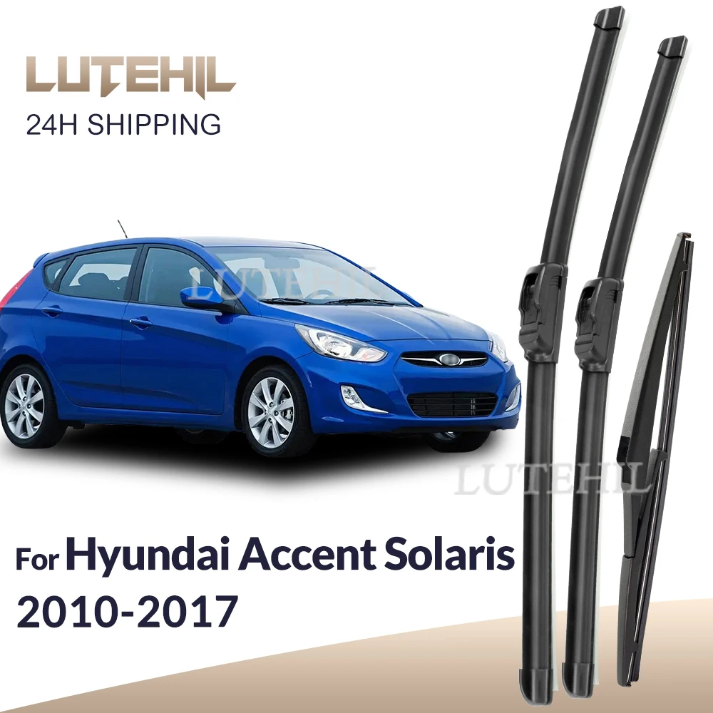 

Для Hyundai Accent Solaris RB 2010-2017 2011 2012 стеклоочиститель передние и задние щетки стеклоочистителя лобовое стекло щетки для окон 26 "+ 16" + 11"