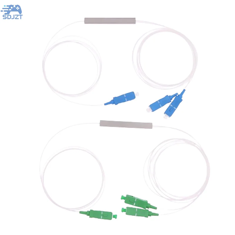 Fiber Optic PLC Splitter 1x2 SC/APC SC/UPC Mini Blockless 1*2 SC APC/UPC Connector Fiber Splitter FTTH Single Mode