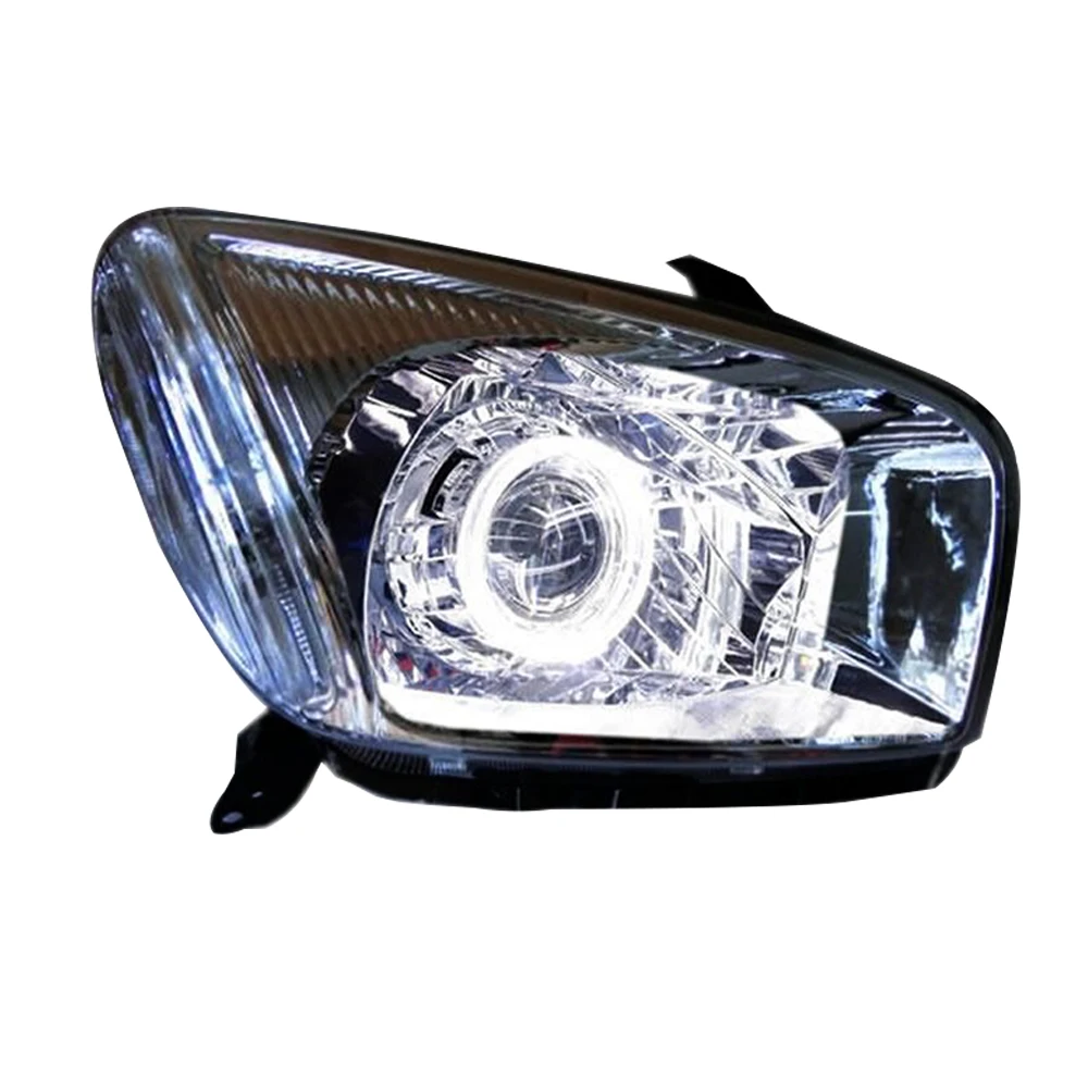 Car Modified Headlights For Toyota Rav4 Rav-4 High Power 65W LED Aperture Light Lens Assembly A Pair 2000 to 2005