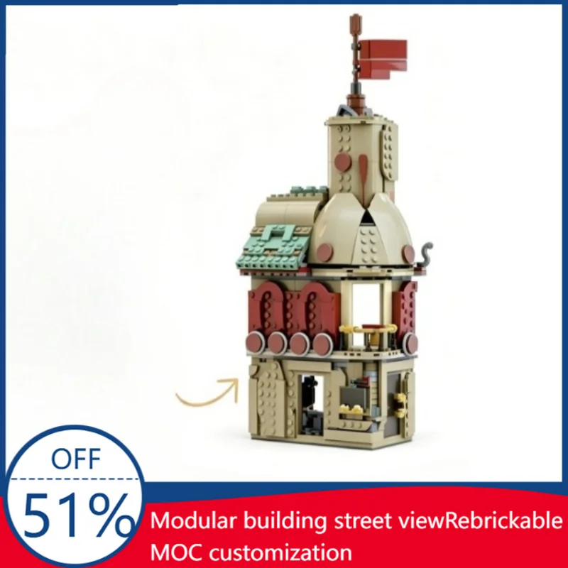 NEW 682 PCS MOC Thor's Modular Apartment Superhero Themed Building Blocks Educational DIY Assembly Toy Popular Gift And Display