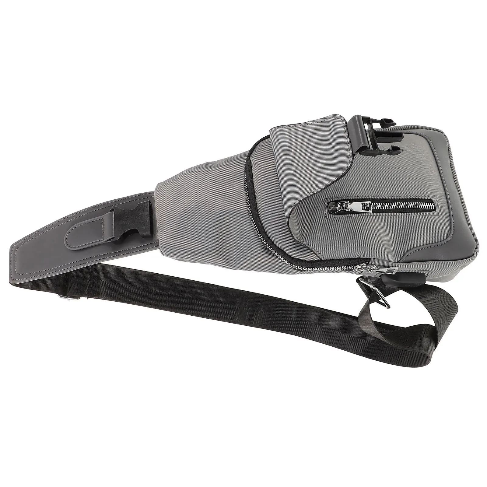 

Large Capacity Chest Bag Men USB Sling Outdoor Lightweight Crossbody Black Upgrade Multi Function Backpack Shoulder
