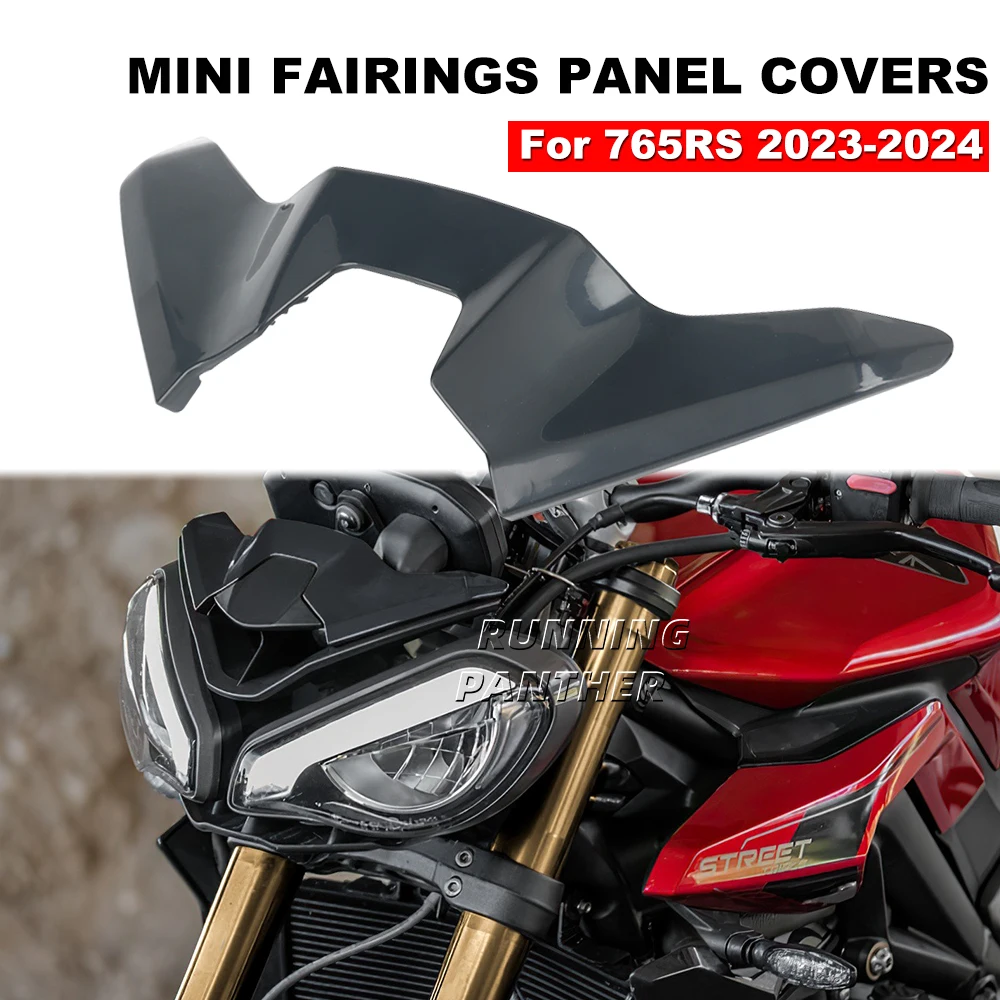 

For Triumph Street Triple 765R 765RS 2023 2024 Carbon Fibre flyscreen Motorcycle Accessories Motorcycle Mini fairing panel cover