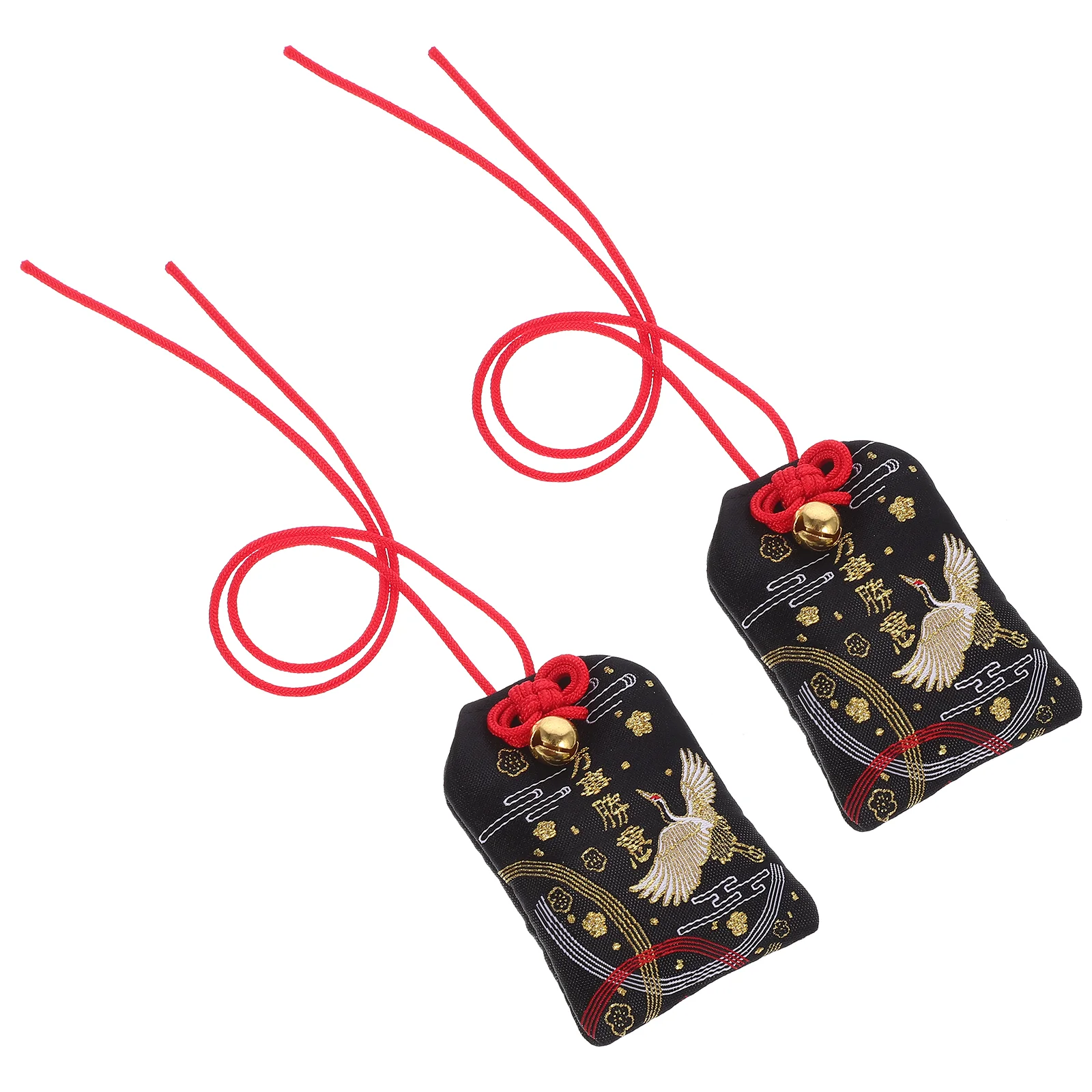 2 Pcs Lucky Bag Amulet Decoration Chinese Good Charms Delicate Japanese Style Blessing Bags Gifts for Women Omamori Fortune