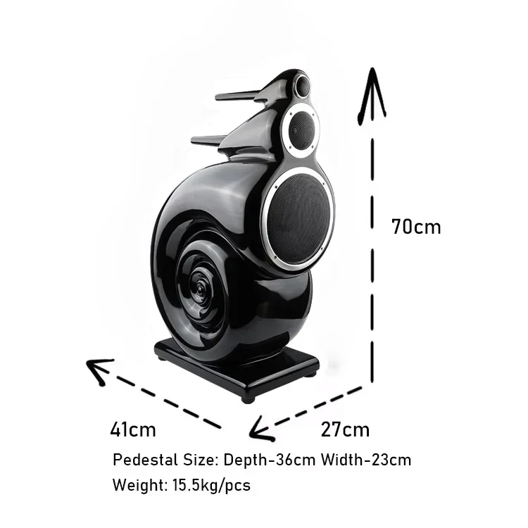 Big Nautilus 8-inch HiFi Passive Tower Speaker Home Theater Sound System Speaker 3-frequency Good Sound Speaker